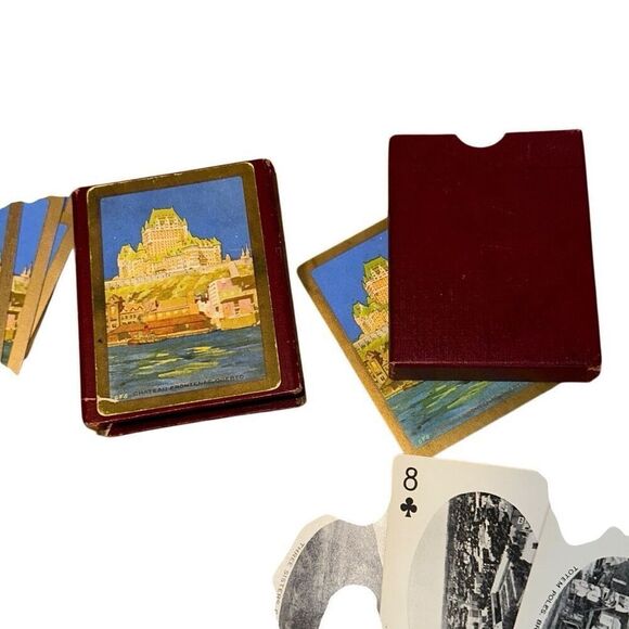 Canadian Pacific Railway Souvenir Playing Cards Picturesque Canada rare complete - Picture 5 of 8